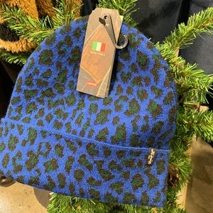 Levi’s Unisex Blue Leopard Beanie